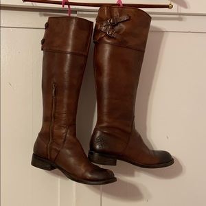 Vince Camuto  brown leather boots